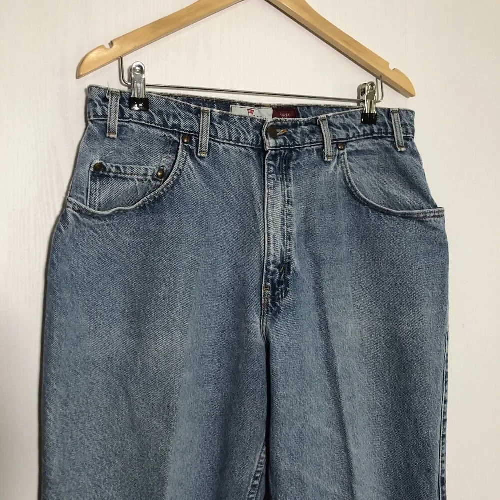 Levi Strauss 545 Jeans Mens 36 30 Blue Vintage Brown Tab 1995 Loose Fit